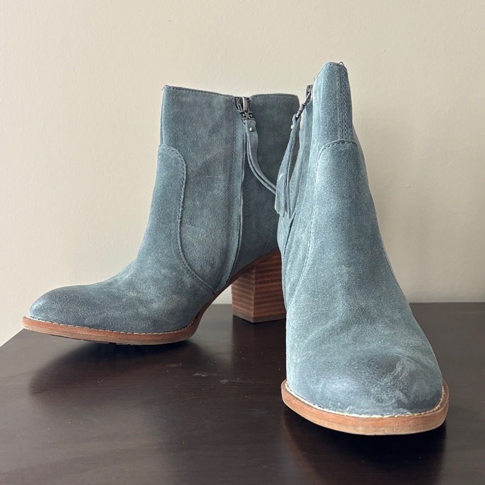 Sam Edelman Women's Suede Ankle Boots - Gray